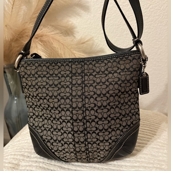 Coach Black and Tan Crossbody Bag - Picture 1 of 7